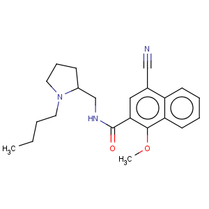 CAS No:149649-22-9 2-Naphthalenecarboxamide,N-[(1-butyl-2-pyrrolidinyl)methyl]-4-cyano-1-methoxy-