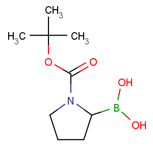 CAS No:149682-75-7 [1-[(2-methylpropan-2-yl)oxycarbonyl]pyrrolidin-2-yl]boronic acid