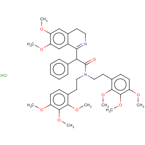 CAS No:149759-26-2 1-Isoquinolineacetamide,3,4-dihydro-6,7-dimethoxy-a-phenyl-N,N-bis[2-(2,3,4-trimethoxyphenyl)ethyl]-