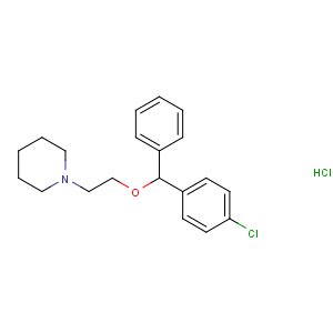 CAS No:14984-68-0 1-[2-[(4-chlorophenyl)-phenylmethoxy]ethyl]piperidine