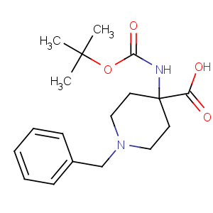 CAS No:150435-81-7 1-benzyl-4-[(2-methylpropan-2-yl)oxycarbonylamino]piperidine-4-<br />carboxylic acid