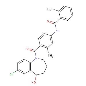 CAS No:150683-30-0 N-[4-(7-chloro-5-hydroxy-2,3,4,<br />5-tetrahydro-1-benzazepine-1-carbonyl)-3-methylphenyl]-2-methylbenzamide