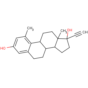 CAS No:15071-66-6 19-Nor-17a-pregna-1,3,5(10)-trien-20-yne-3,17-diol,1-methyl- (8CI)