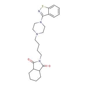 CAS No:150915-41-6 (3aR,7aS)-2-[4-[4-(1,2-benzothiazol-3-yl)piperazin-1-yl]butyl]-3a,4,5,6,<br />7,7a-hexahydroisoindole-1,3-dione