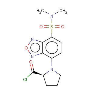 CAS No:150993-63-8 2-Pyrrolidinecarbonylchloride, 1-[7-[(dimethylamino)sulfonyl]-2,1,3-benzoxadiazol-4-yl]-, (S)- (9CI)
