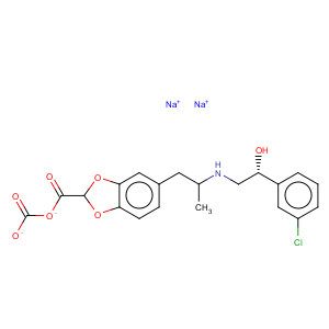 CAS No:151126-84-0 5-[(2r)-2-([(2r)-2-(3-chlorophenyl)-2-hydroxyethyl]amino)propyl]-1,3-benzodioxole-2,2-dicarboxylate disodium