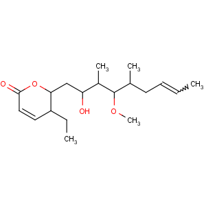 CAS No:151519-02-7 2H-Pyran-2-one,5-ethyl-5,6-dihydro-6-[(2R,3S,4R,5S,7E)-2-hydroxy-4-methoxy-3,5-dimethyl-7-nonen-1-yl]-,(5R,6R)-