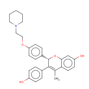 CAS No:151533-34-5 2H-1-Benzopyran-7-ol,3-(4-hydroxyphenyl)-4-methyl-2-[4-[2-(1-piperidinyl)ethoxy]phenyl]-