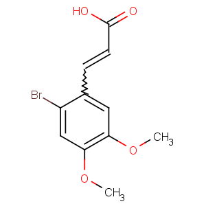 CAS No:151539-52-5 3-(2-bromo-4,5-dimethoxyphenyl)prop-2-enoic acid
