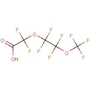 CAS No:151772-58-6 2,2-difluoro-2-[1,1,2,2-tetrafluoro-2-(trifluoromethoxy)ethoxy]acetic<br />acid