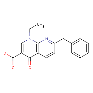CAS No:15180-02-6 7-benzyl-1-ethyl-4-oxo-1,8-naphthyridine-3-carboxylic acid