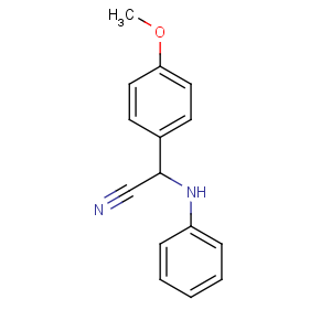 CAS No:15190-69-9 Benzeneacetonitrile, 4-methoxy-a-(phenylamino)-