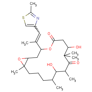 CAS No:152044-54-7 (1S,3S,7S,10R,11S,12S,16R)-7,11-dihydroxy-8,8,10,12,<br />16-pentamethyl-3-[(E)-1-(2-methyl-1,3-thiazol-4-yl)prop-1-en-2-yl]-4,<br />17-dioxabicyclo[14.1.0]heptadecane-5,9-dione