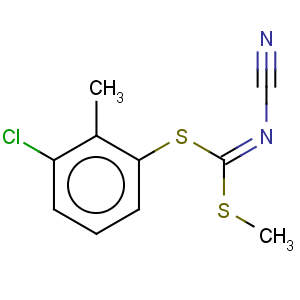 CAS No:152382-29-1 Carbonimidodithioicacid, cyano-, 3-chloro-2-methylphenyl methyl ester (9CI)