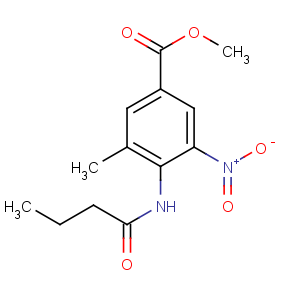CAS No:152628-01-8 methyl 4-(butanoylamino)-3-methyl-5-nitrobenzoate