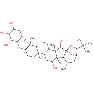 CAS No:152685-90-0 b-D-Xylopyranoside, (3b,12b,15a,16a,23R,24S)-16,23:16,24-diepoxy-12,15,25-trihydroxy-9,19-cyclolanostan-3-yl
