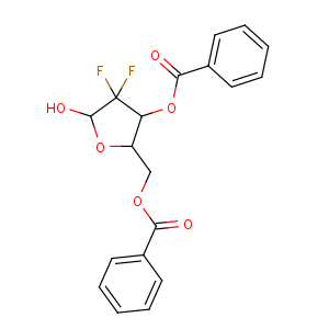 CAS No:153012-08-9 [(2S,3S,5S)-3-benzoyloxy-4,4-difluoro-5-hydroxyoxolan-2-yl]methyl<br />benzoate