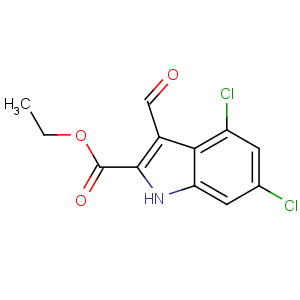 CAS No:153435-96-2 ethyl 4,6-dichloro-3-formyl-1H-indole-2-carboxylate