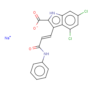 CAS No:153436-22-7 1H-Indole-2-carboxylicacid, 4,6-dichloro-3-[(1E)-3-oxo-3-(phenylamino)-1-propen-1-yl]-