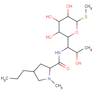 CAS No:154-21-2 (2S,4R)-N-[(1R,2R)-2-hydroxy-1-[(2R,3R,4S,5R,6R)-3,4,<br />5-trihydroxy-6-methylsulfanyloxan-2-yl]propyl]-1-methyl-4-<br />propylpyrrolidine-2-carboxamide
