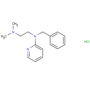 CAS No:154-69-8 N'-benzyl-N,N-dimethyl-N'-pyridin-2-ylethane-1,2-diamine