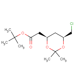 CAS No:154026-94-5 1,3-Dioxane-4-aceticacid, 6-(chloromethyl)-2,2-dimethyl-, 1,1-dimethylethyl ester, (4R,6S)-