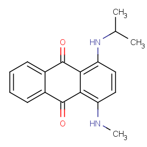 CAS No:15403-56-2 1-(methylamino)-4-(propan-2-ylamino)anthracene-9,10-dione
