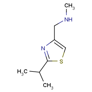CAS No:154212-60-9 N-methyl-1-(2-propan-2-yl-1,3-thiazol-4-yl)methanamine