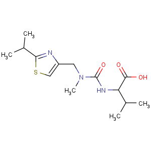 CAS No:154212-61-0 (2S)-3-methyl-2-[[methyl-[(2-propan-2-yl-1,<br />3-thiazol-4-yl)methyl]carbamoyl]amino]butanoic acid