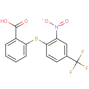 CAS No:1545-75-1 2-[2-nitro-4-(trifluoromethyl)phenyl]sulfanylbenzoic acid