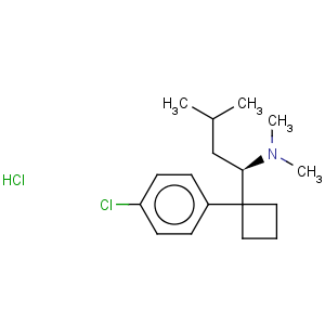 CAS No:154752-45-1 Cyclobutanemethanamine,1-(4-chlorophenyl)-N,N-dimethyl-a-(2-methylpropyl)-, hydrochloride (1:1), (aR)-