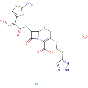 CAS No:154776-45-1 (6R,7R)-7-[[(2Z)-2-(2-amino-1,<br />3-thiazol-4-yl)-2-hydroxyiminoacetyl]amino]-8-oxo-3-(2H-triazol-4-<br />ylsulfanylmethylsulfanyl)-5-thia-1-azabicyclo[4.2.0]oct-2-ene-2-<br />carboxylic acid