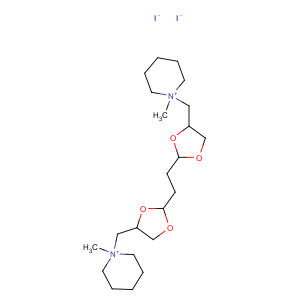 CAS No:15483-62-2 Piperidinium,1,1'-[1,2-ethanediylbis(1,3-dioxolane-2,4-diylmethylene)]bis[1-methyl-,diiodide (9CI)