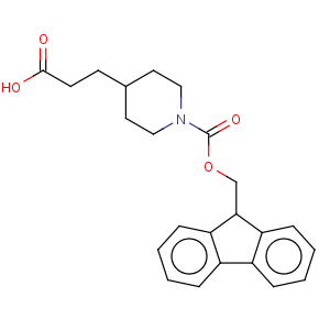 CAS No:154938-68-8 4-Piperidinepropanoicacid, 1-[(9H-fluoren-9-ylmethoxy)carbonyl]-