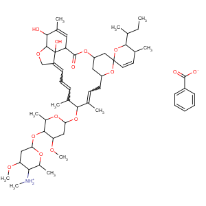 CAS No:155569-91-8 AvermectinB1, 4''-deoxy-4''-(methylamino)-, (4''R)-, benzoate (1:1)