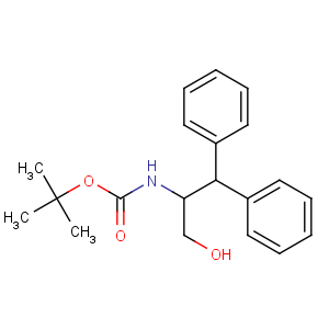 CAS No:155836-48-9 tert-butyl N-[(2R)-3-hydroxy-1,1-diphenylpropan-2-yl]carbamate
