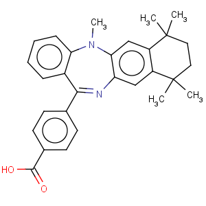 CAS No:155877-83-1 Benzoic acid,4-(7,8,9,10-tetrahydro-5,7,7,10,10-pentamethyl-5H-benzo[e]naphtho[2,3-b][1,4]diazepin-13-yl)-