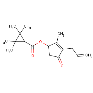 CAS No:15589-31-8 (2-methyl-4-oxo-3-prop-2-enylcyclopent-2-en-1-yl)<br />2,2,3,3-tetramethylcyclopropane-1-carboxylate