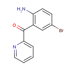 CAS No:1563-56-0 (2-amino-5-bromophenyl)-pyridin-2-ylmethanone