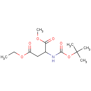 CAS No:156731-58-7 Aspartic acid,N-[(1,1-dimethylethoxy)carbonyl]-, 4-ethyl 1-methyl ester