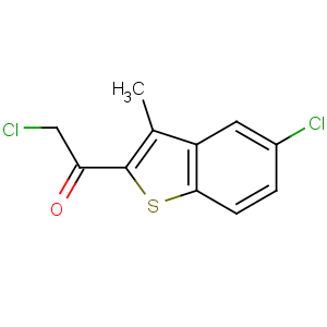 CAS No:156801-47-7 2-chloro-1-(5-chloro-3-methyl-1-benzothiophen-2-yl)ethanone