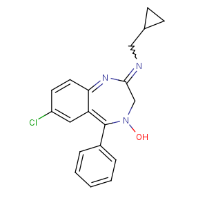 CAS No:15687-07-7 7-chloro-N-(cyclopropylmethyl)-4-hydroxy-5-phenyl-3H-1,<br />4-benzodiazepin-2-imine