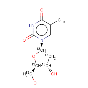 CAS No:156968-81-9 Thymidine-1',2',3',4',5'-13C5(9CI)