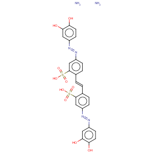 CAS No:1571-36-4 Benzenesulfonic acid,2,2'-(1,2-ethenediyl)bis[5-[2-(3,4-dihydroxyphenyl)diazenyl]-, ammonium salt(1:2)