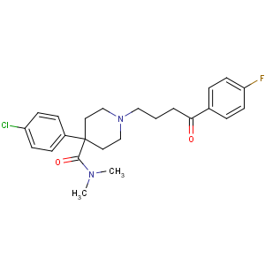 CAS No:1580-71-8 4-(4-chlorophenyl)-1-[4-(4-fluorophenyl)-4-oxobutyl]-N,<br />N-dimethylpiperidine-4-carboxamide