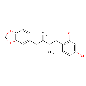 CAS No:158081-97-1 1,3-Benzenediol,4-[3-(1,3-benzodioxol-5-ylmethyl)-2-methylene-3-buten-1-yl]-