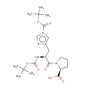 CAS No:158211-50-8 L-Proline,1-[N,1-bis[(1,1-dimethylethoxy)carbonyl]-L-histidyl]- (9CI)