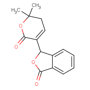 CAS No:1585-68-8 1(3H)-Isobenzofuranone,3-(5,6-dihydro-6,6-dimethyl-2-oxo-2H-pyran-3-yl)-