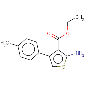 CAS No:15854-08-7 3-Thiophenecarboxylicacid, 2-amino-4-(4-methylphenyl)-, ethyl ester