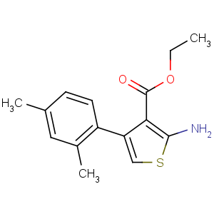CAS No:15854-10-1 ethyl 2-amino-4-(2,4-dimethylphenyl)thiophene-3-carboxylate